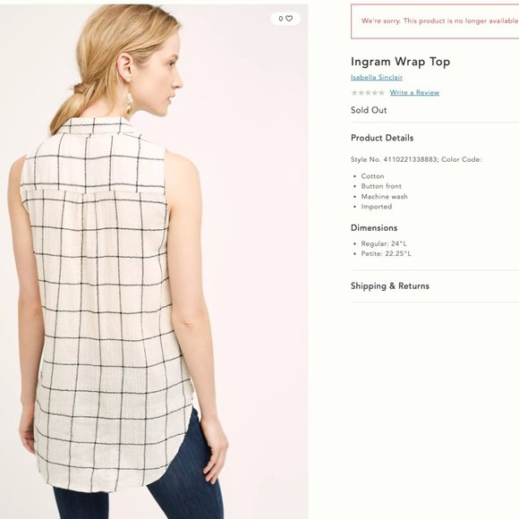 Isabella Sinclair Ingram Wrap Top - Picture 3 of 10